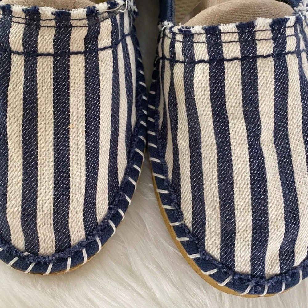 Soda blue and white espadrille, Sz. 8.5